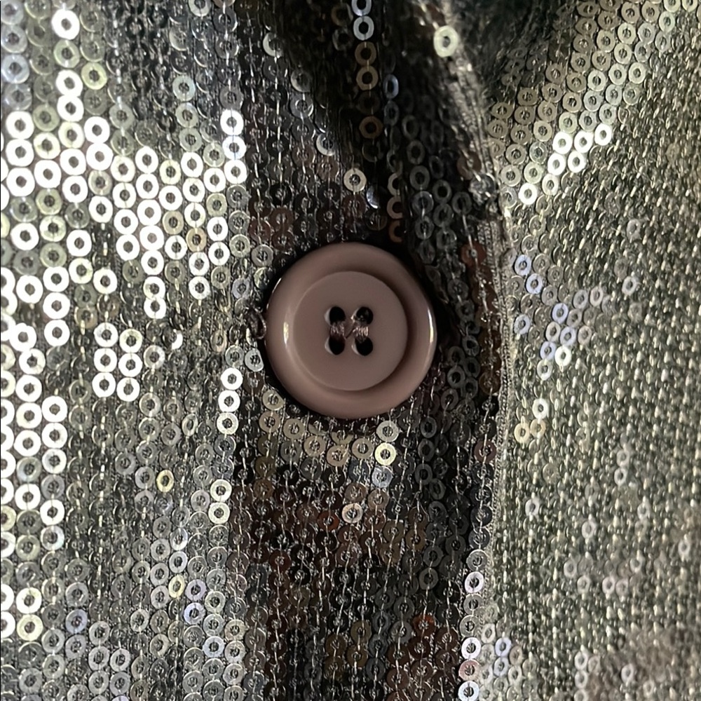 DEB Silver Sequin Blazer Jacket - Picture 7 of 14
